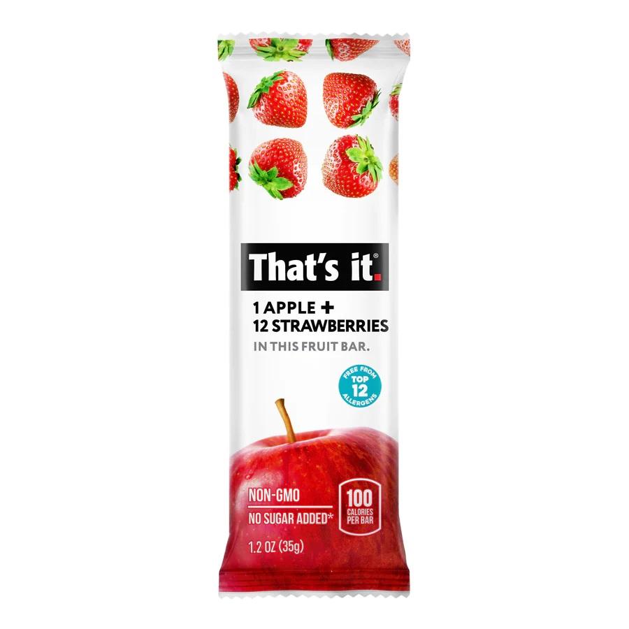That's It Fruit Bar Apple And Strawberry- 1.2oz
