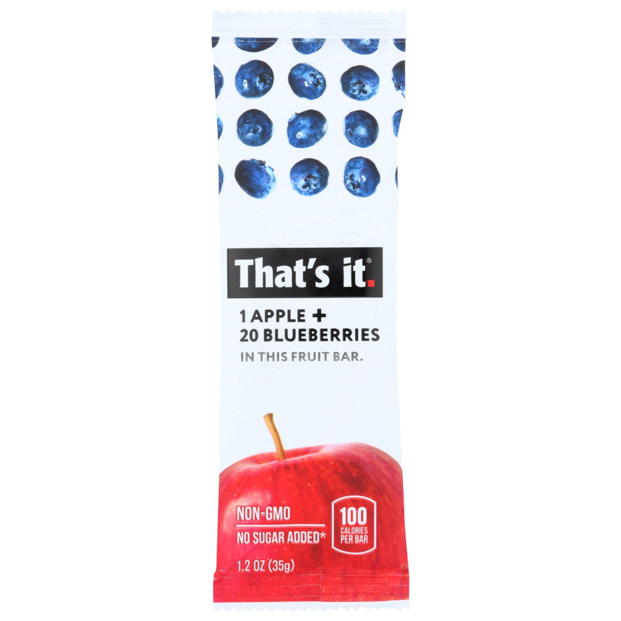 That's It Fruit Bar Apple And Blueberry- 1.2oz