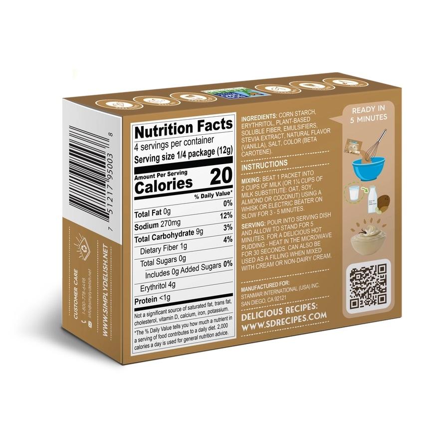 Simply Delish Vanilla Pudding- 1.7oz - Image 2