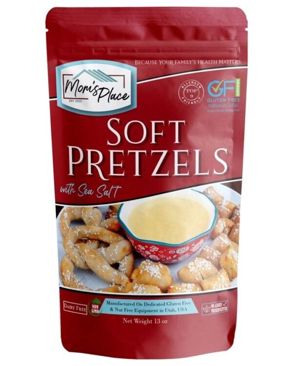 Mom's Place Gluten/Dairy Free Soft Pretzels with Sea Salt Mix- 13oz