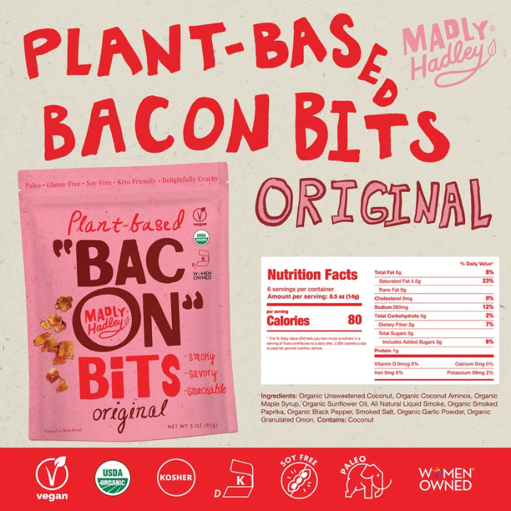 Madly Hadley Original Coconut Bacon- 3oz - Image 2