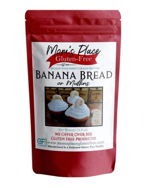 Mom's Place Gluten/Dairy-Free Banana Bread or Muffin Mix-16.9oz