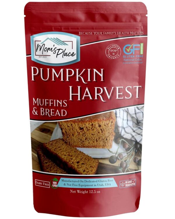 Mom's Place Gluten-Free Pumpkin Harvest Bread or Muffin Mix- 12.5 oz