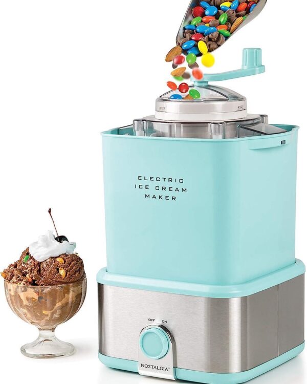 Electric Ice Cream Maker - Old Fashioned Soft Serve Ice Cream Machine*