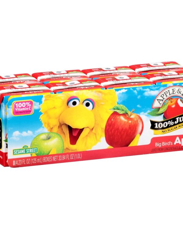 Apple & Eve Sesame Street Apple Juice- 4.23oz/Pack of 8*