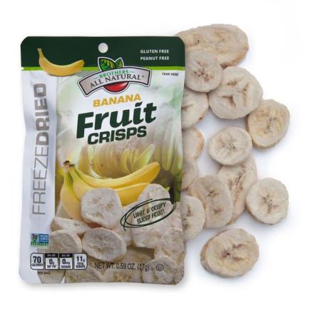 Brother's All Natural Banana Freeze Dried Fruit Crisps- .35oz/Case 24*