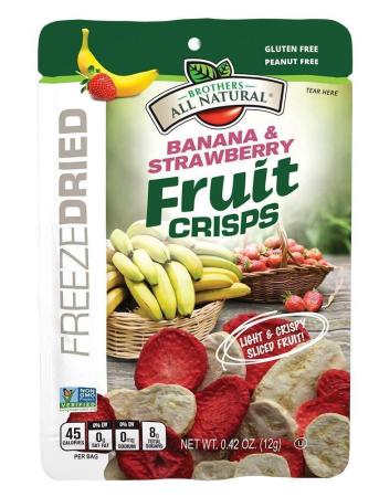 Brother's All Natural Strawberry/Banana Freeze Dried  Fruit Crisps- 0.42oz/Case 24*