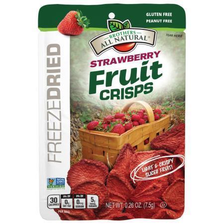 Brother's All Natural Strawberry Freeze Dried Fruit Crisps- 0.26oz/Case 24*