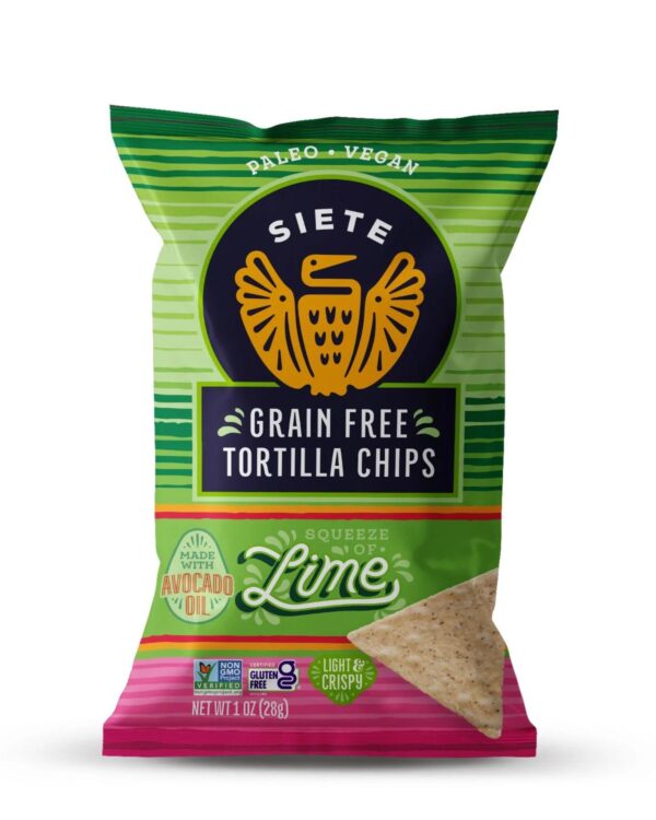 Siete Lime Grain Free Tortilla Chips-1oz