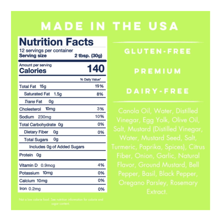 Yo Mama's Sugar Free Creamy Italian -13oz - Image 2