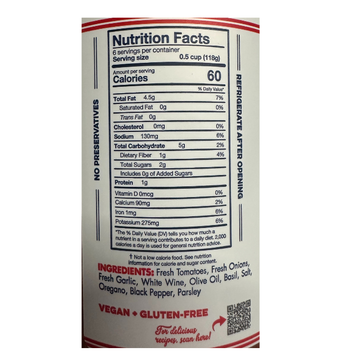 Yo Mama's Marinara Sauce - 12.5oz - Image 3