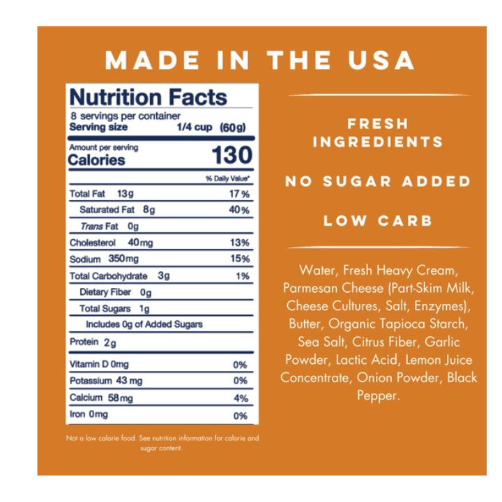 Yo Mama's Classic Alfredo Sauce - 16oz - Image 2