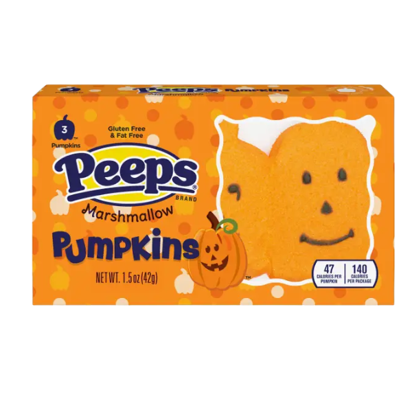 Peeps 3 Count Marshmallow Pumpkins