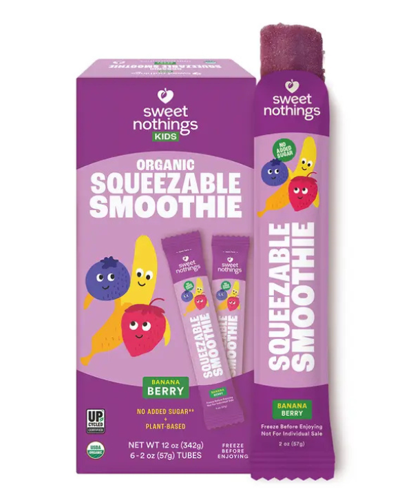 Sweet Nothings Banana Berry Squeezable Smoothie- 12oz