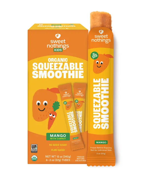 Sweet Nothings Mango Carrot Squeezable Smoothie- 12oz