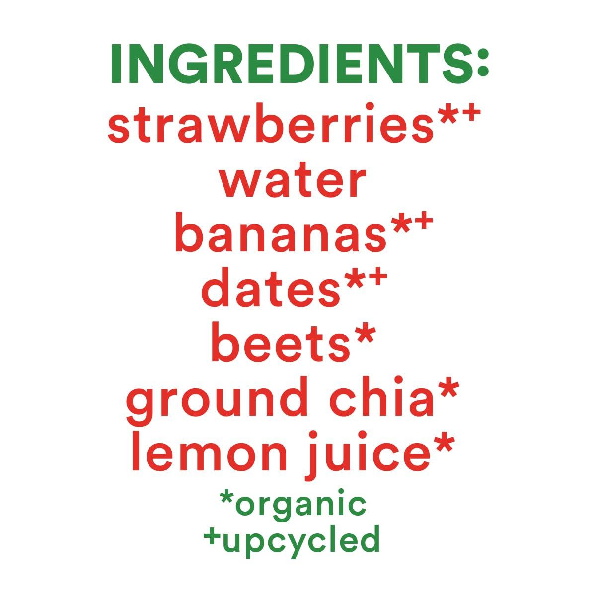 Sweet Nothings Strawberry Beet Squeezable Smoothie- 12oz - Image 5