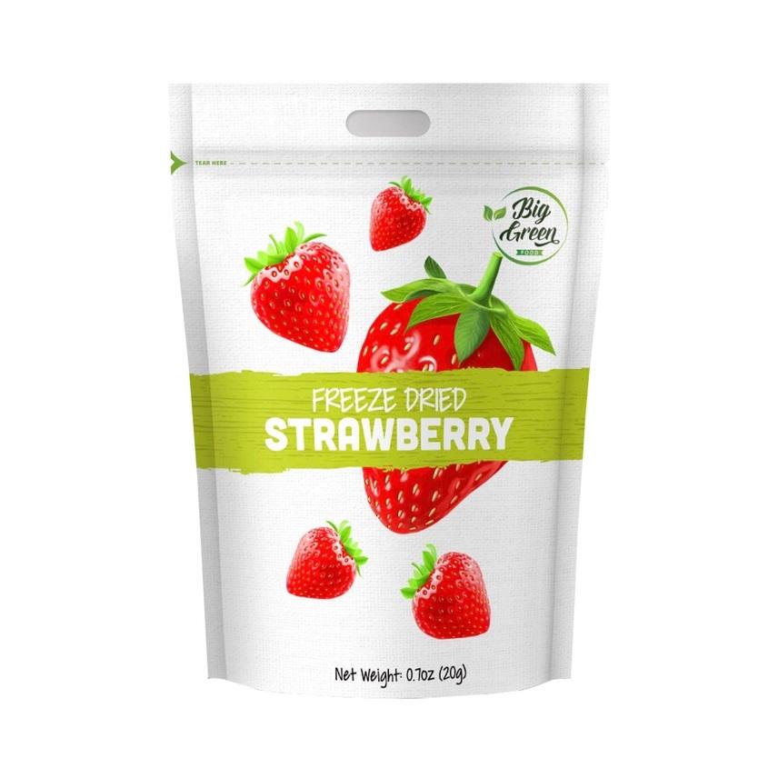 Big Green Organic Freeze Strawberry Slices- .70oz