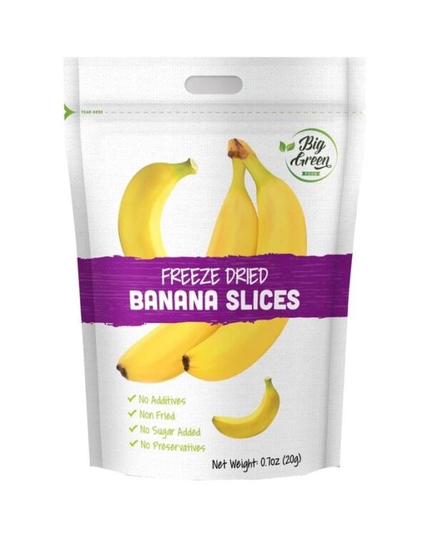 Big Green Organic Freeze Dried Banana Slices- .70oz