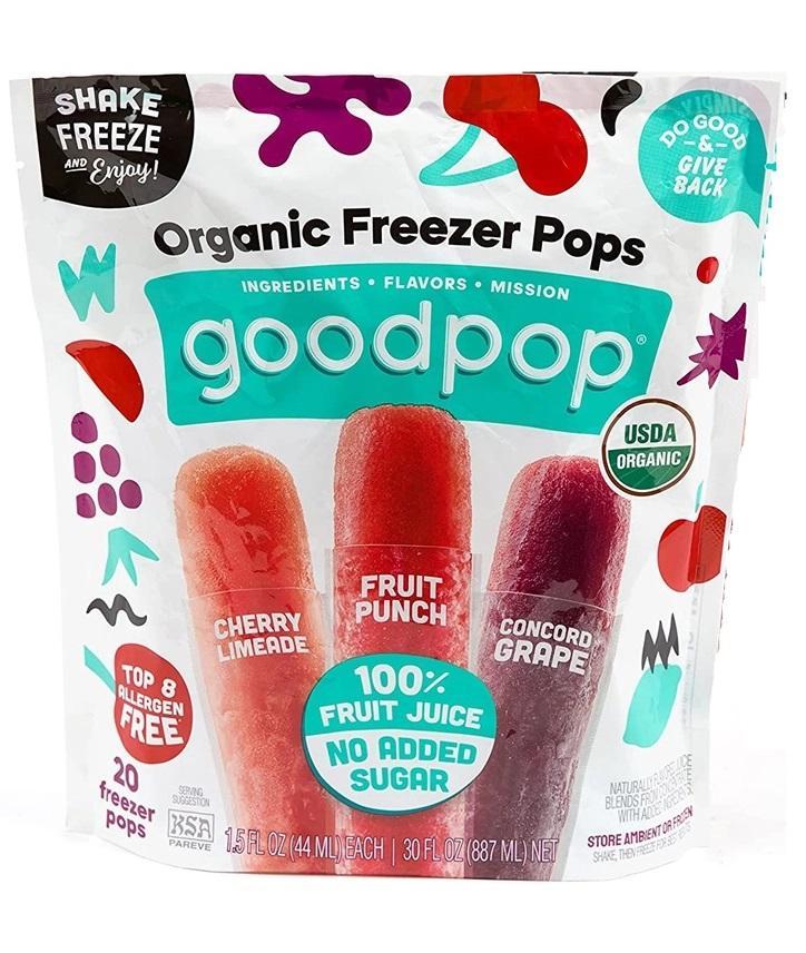 Goodpop Organic Popsicle Freezer Pops- 20ct