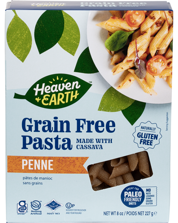 Heaven & Earth Grain Free Cassava Penne Pasta- 8oz
