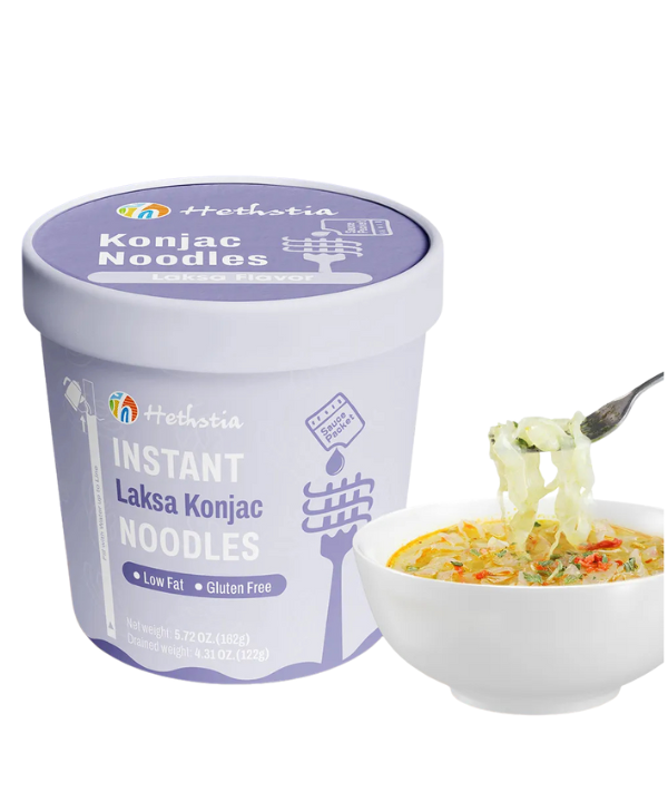 Hethstia Instant Konjac Noodles Laksa Soup Cup- 162g
