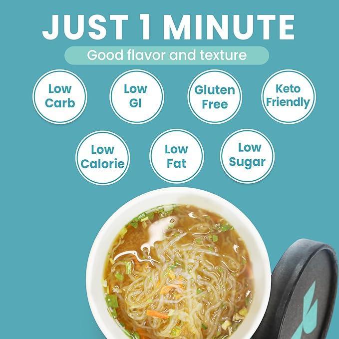 Hethstia Konjac Noodles Instant Miso Soup Cup -162g - Image 3