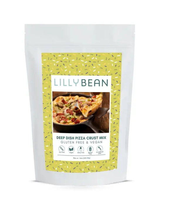 Lillybean Deep Dish Pizza Crust Mix (Vegan and Gluten-Free)