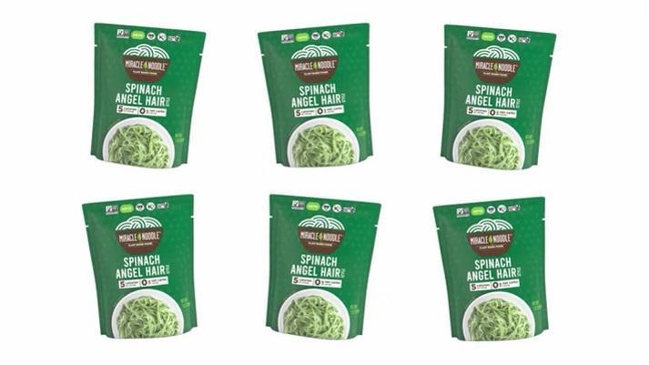 Miracle Noodle Ready To Eat Spinach Angel Hair- 7oz Case of 6*