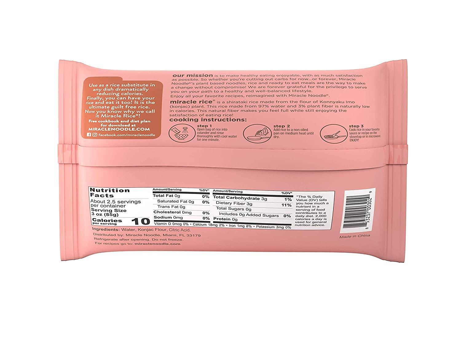 Miracle Noodle Rice- 8oz-Case of 6* - Image 2