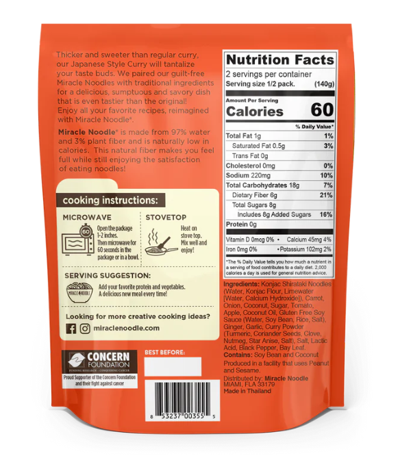 Miracle Noodle Ready To Eat Japanese Curry Meal- 9.9oz - Image 2