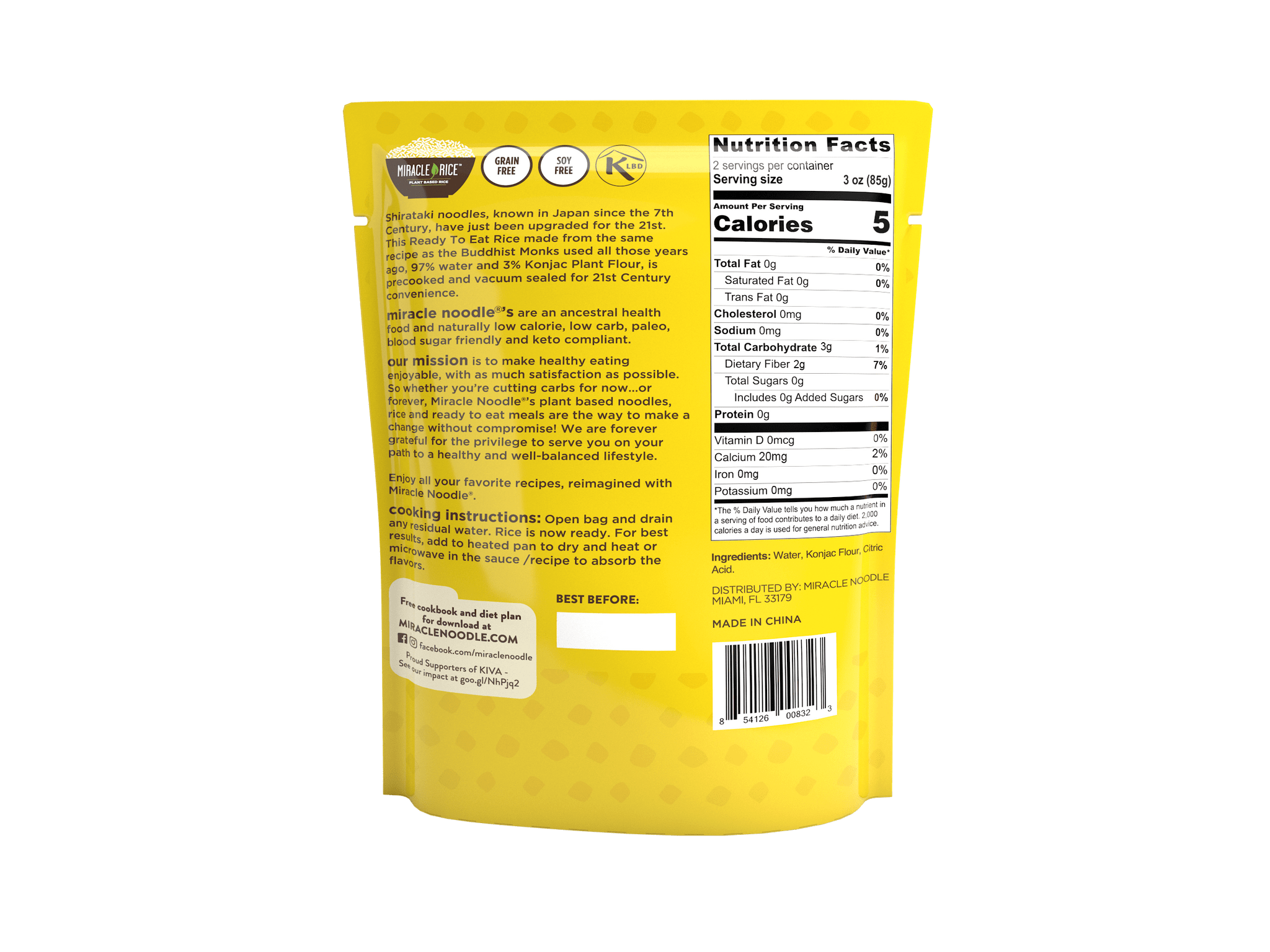 Miracle Noodle Ready To Eat Rice- 7oz - Image 2