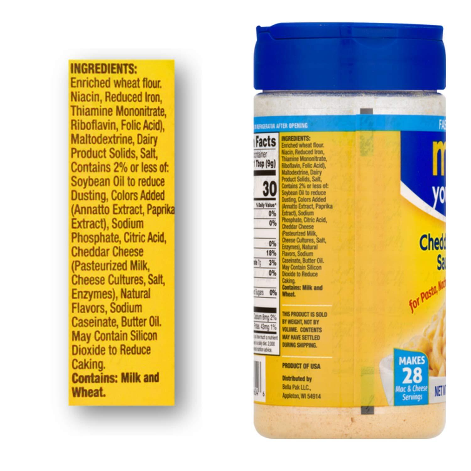 Mac Yourself | Delicious Cheddar Cheese Sauce Mix -9.3oz* - Image 3