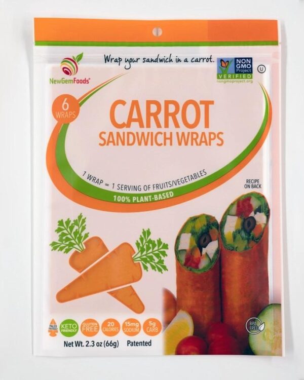 NewGem Carrot - 6pk Sandwich Wraps