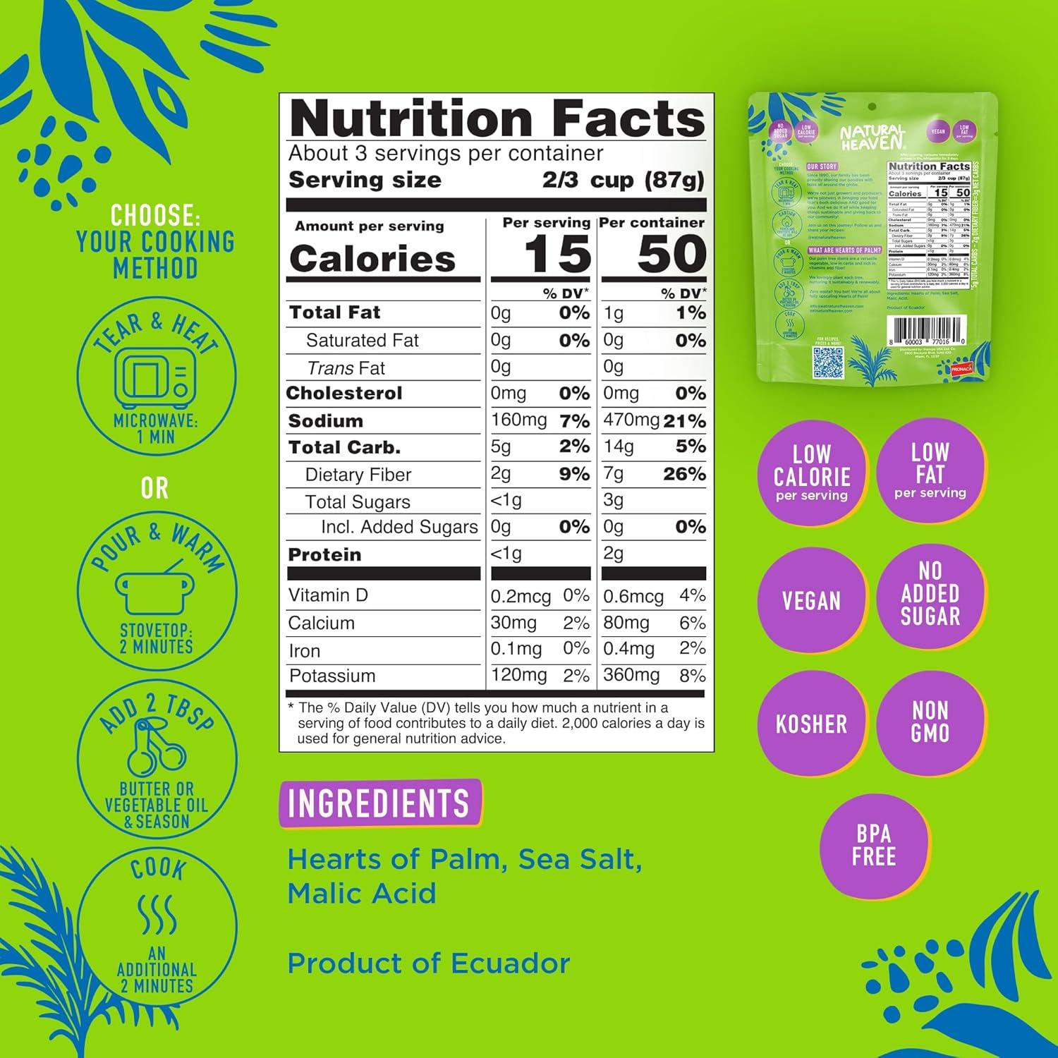 Natural Heaven Hearts of Palm White Rice- 9oz Case of 6* - Image 2