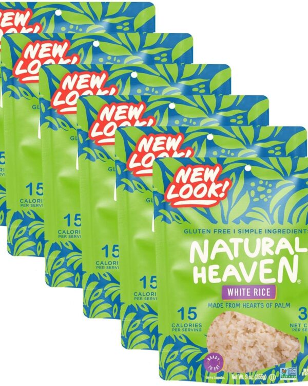 Natural Heaven Hearts of Palm White Rice- 9oz Case of 6*