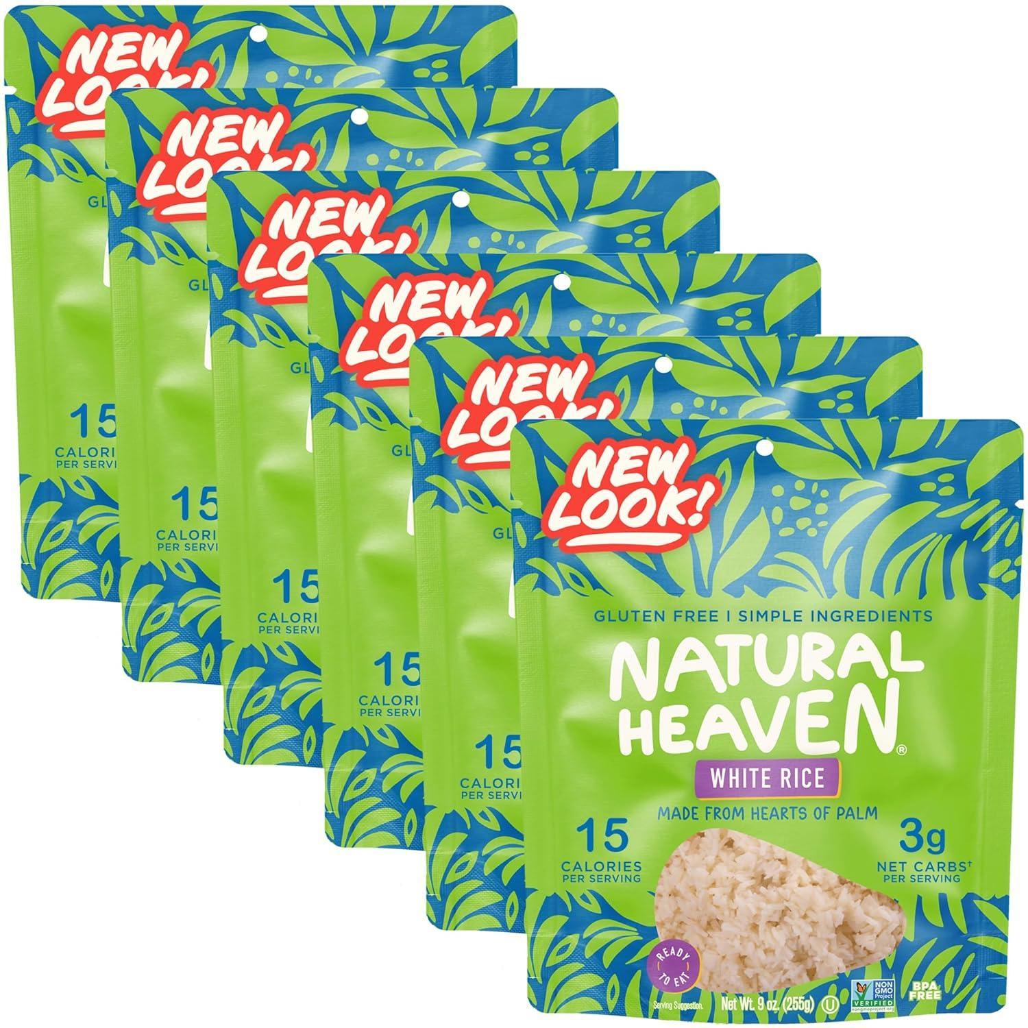 Natural Heaven Hearts of Palm White Rice- 9oz Case of 6*
