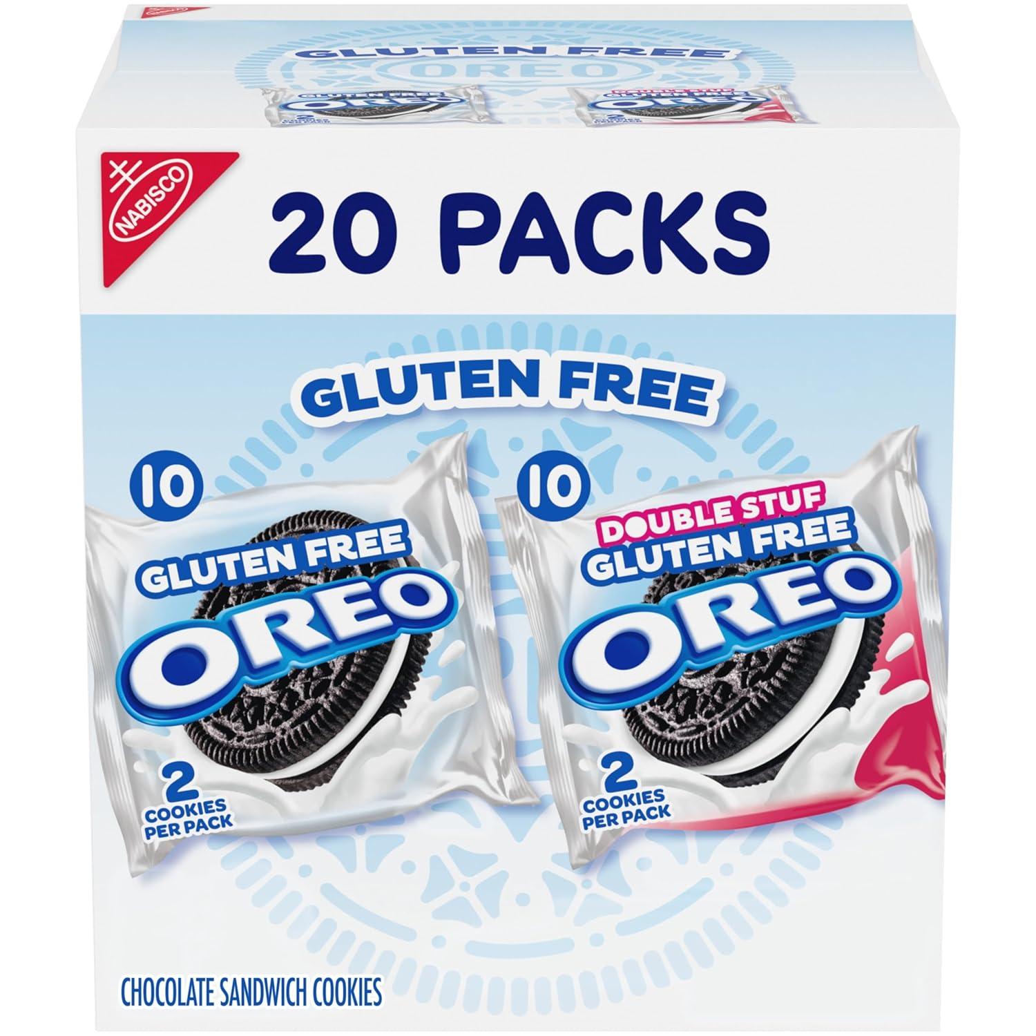 OREO Gluten Free Original & Double Stuf Chocolate Sandwich Cookies Variety Pack- 1lb 2 oz*
