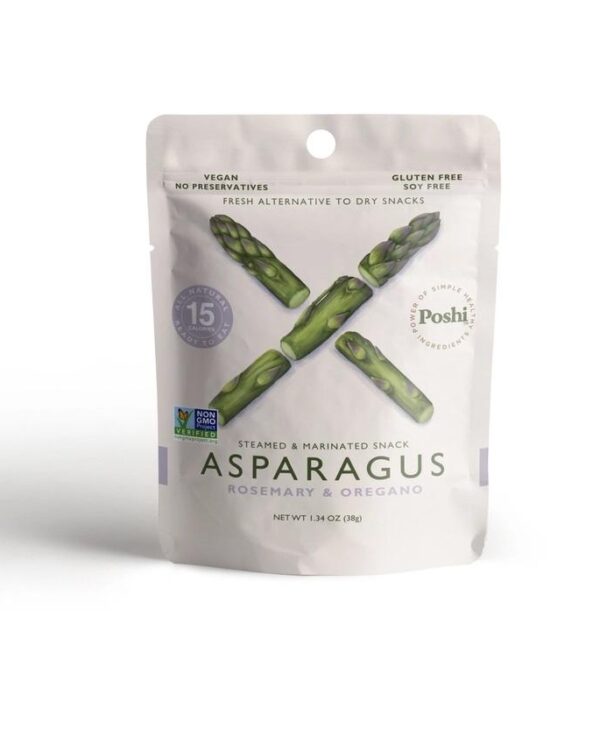 Poshi STEAMED & MARINATED Rosemary & Oregano Asparagus-1.34oz