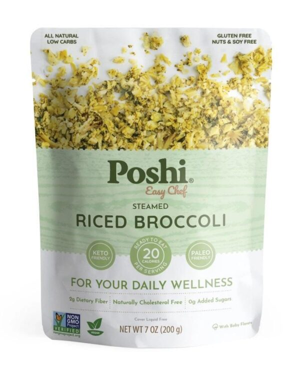 Poshi - Steamed Riced Broccoli 7oz
