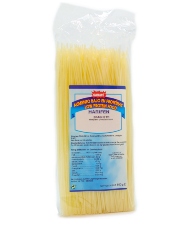 Sanavi Harifen Low Protein Spaghetti Pasta- 500g