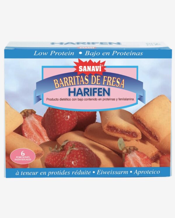 Sanavi Harifen Bars with Strawberry Filling-125g