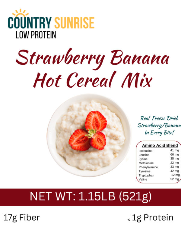 Country Sunrise Strawberry/Banana Hot Cereal Mix BAG - 1.15lb