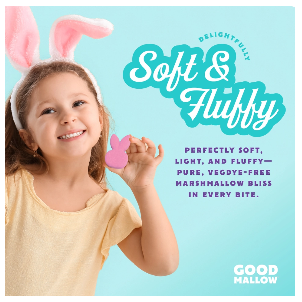 Meet GoodMallow Easter Bunny Marshmallows — a plant-based take on a seasonal classic.
