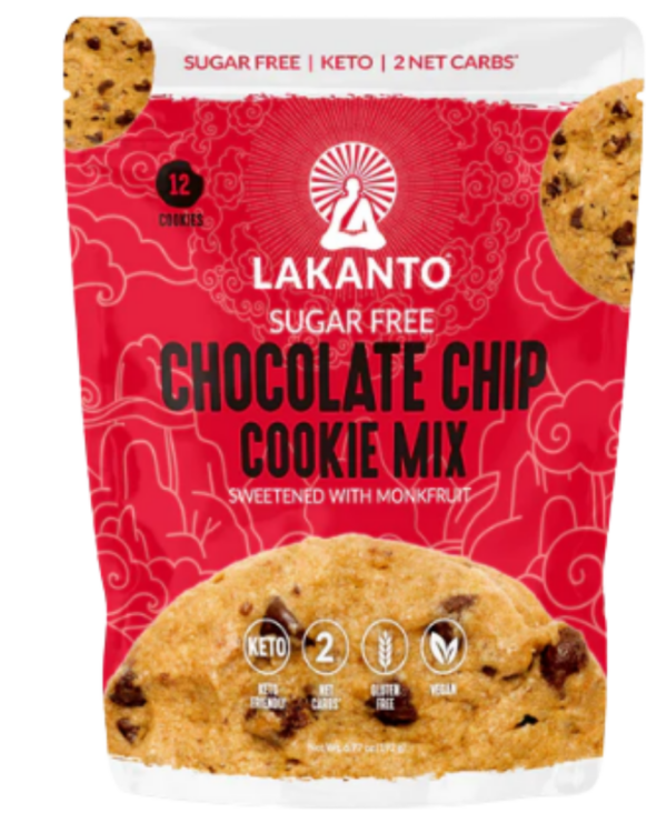 Lakanto Sugar Free Chocolate Chip Cookie Mix - 12 Cookies