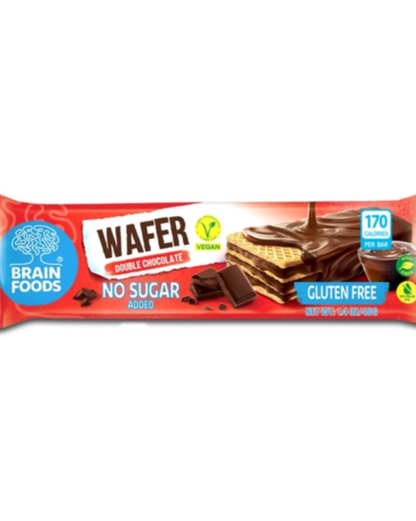 Brain Foods Gluten Free Vegan Wafers (Double Chocolate)-