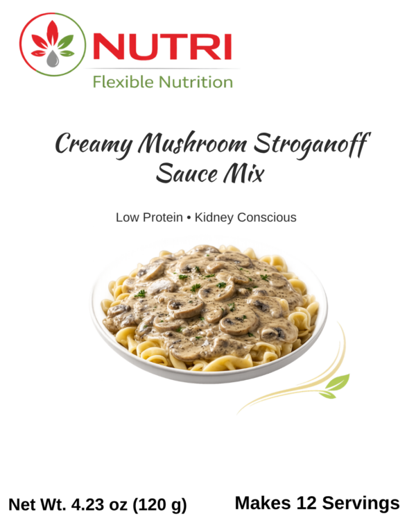Nutri Flexible Nutrition Creamy Mushroom Stroganoff  Sauce Mix- 4.23oz