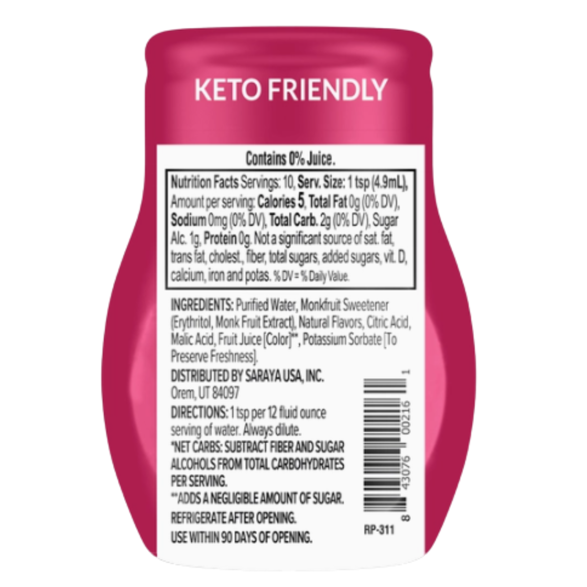 Lakanto Water Enhancer - Berry Pomegrante-1.67 Fl oz - Image 2