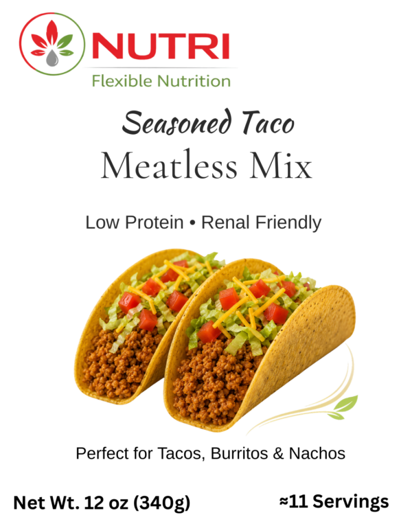 Nutri Flexible Nutrition Seasoned Taco Meatless Mix- 12oz